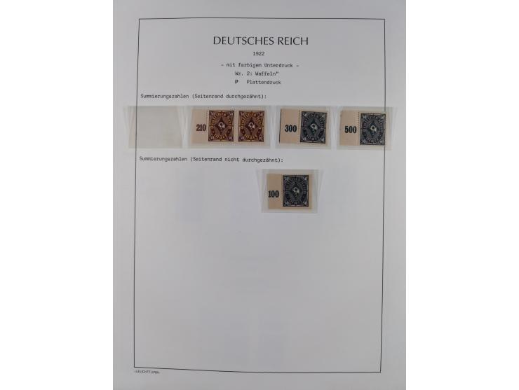 1872/45, meist postfrische und teils gestempelte reichhaltige Material-Sammlung inkl. Dienstmarken, dabei viele Varianten, Fa