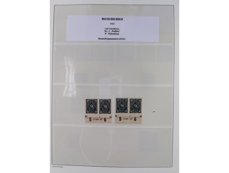 1872/45, meist postfrische und teils gestempelte reichhaltige Material-Sammlung inkl. Dienstmarken, dabei viele Varianten, Fa