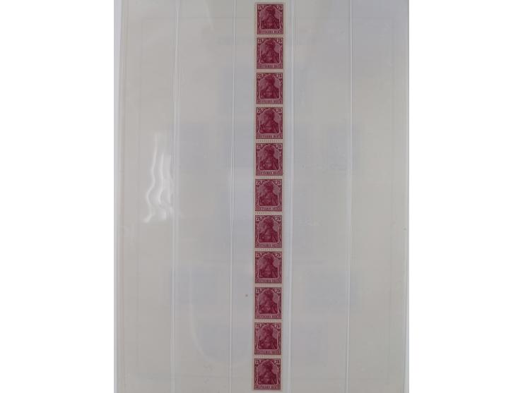 1872/45, meist postfrische und teils gestempelte reichhaltige Material-Sammlung inkl. Dienstmarken, dabei viele Varianten, Fa