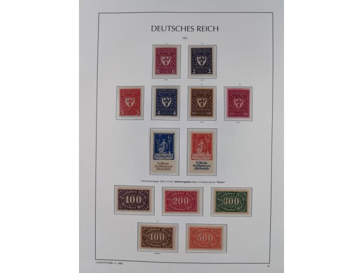 1872/45, meist postfrische und teils gestempelte reichhaltige Material-Sammlung inkl. Dienstmarken, dabei viele Varianten, Fa