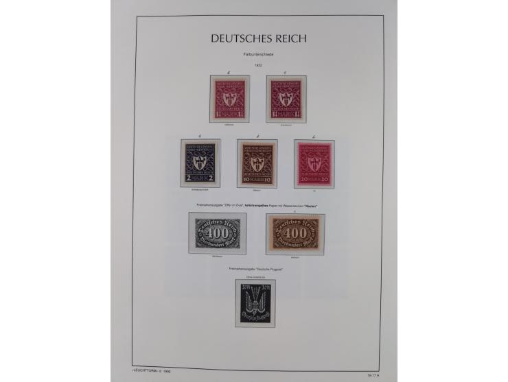 1872/45, meist postfrische und teils gestempelte reichhaltige Material-Sammlung inkl. Dienstmarken, dabei viele Varianten, Fa