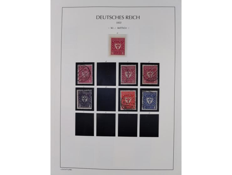 1872/45, meist postfrische und teils gestempelte reichhaltige Material-Sammlung inkl. Dienstmarken, dabei viele Varianten, Fa