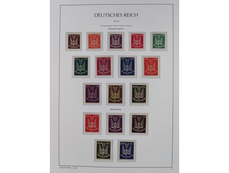 1872/45, meist postfrische und teils gestempelte reichhaltige Material-Sammlung inkl. Dienstmarken, dabei viele Varianten, Fa