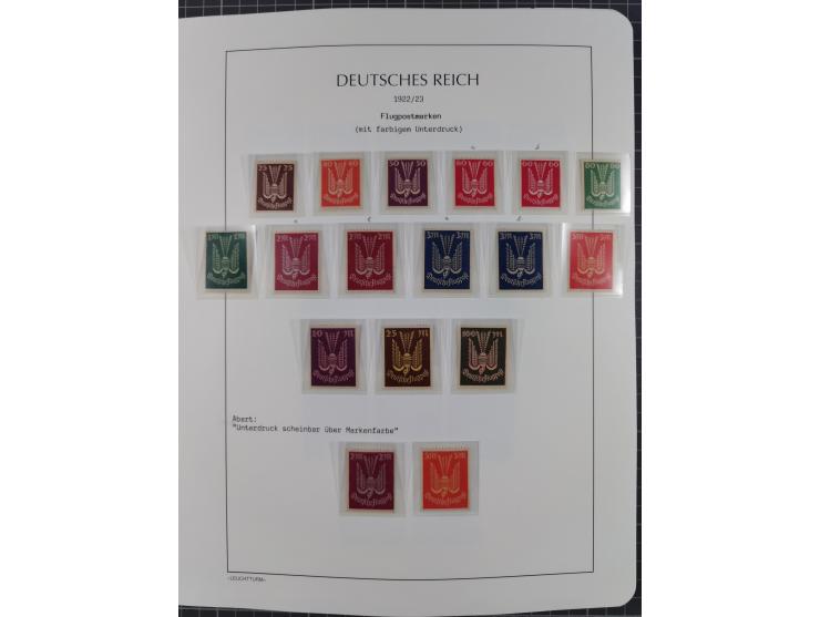 1872/45, meist postfrische und teils gestempelte reichhaltige Material-Sammlung inkl. Dienstmarken, dabei viele Varianten, Fa