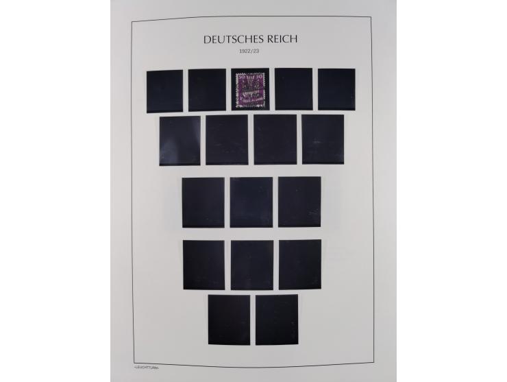 1872/45, meist postfrische und teils gestempelte reichhaltige Material-Sammlung inkl. Dienstmarken, dabei viele Varianten, Fa