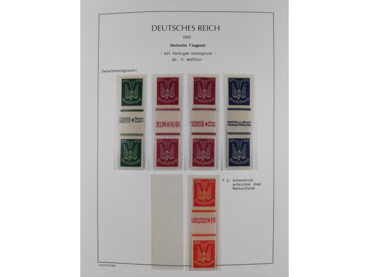 1872/45, meist postfrische und teils gestempelte reichhaltige Material-Sammlung inkl. Dienstmarken, dabei viele Varianten, Fa