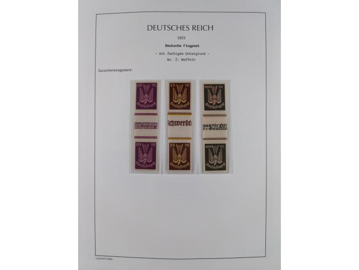 1872/45, meist postfrische und teils gestempelte reichhaltige Material-Sammlung inkl. Dienstmarken, dabei viele Varianten, Fa