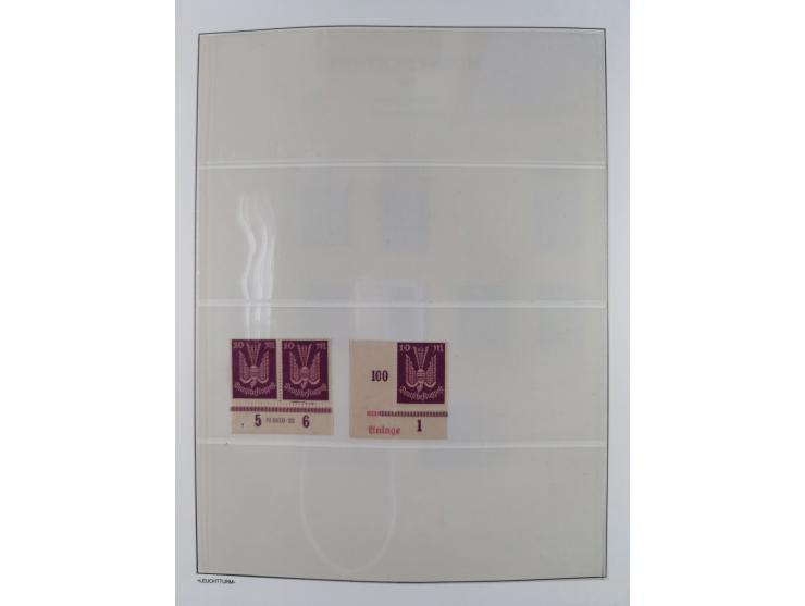 1872/45, meist postfrische und teils gestempelte reichhaltige Material-Sammlung inkl. Dienstmarken, dabei viele Varianten, Fa