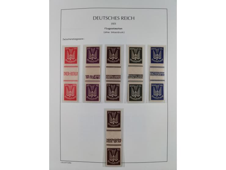 1872/45, meist postfrische und teils gestempelte reichhaltige Material-Sammlung inkl. Dienstmarken, dabei viele Varianten, Fa