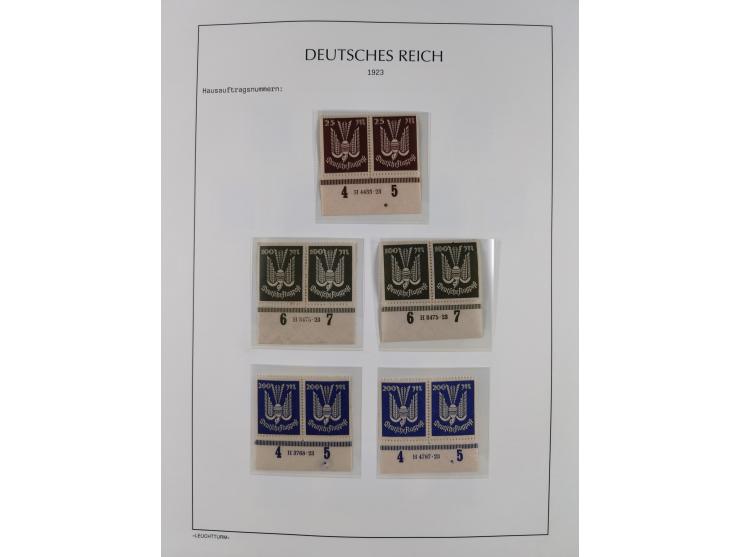 1872/45, meist postfrische und teils gestempelte reichhaltige Material-Sammlung inkl. Dienstmarken, dabei viele Varianten, Fa