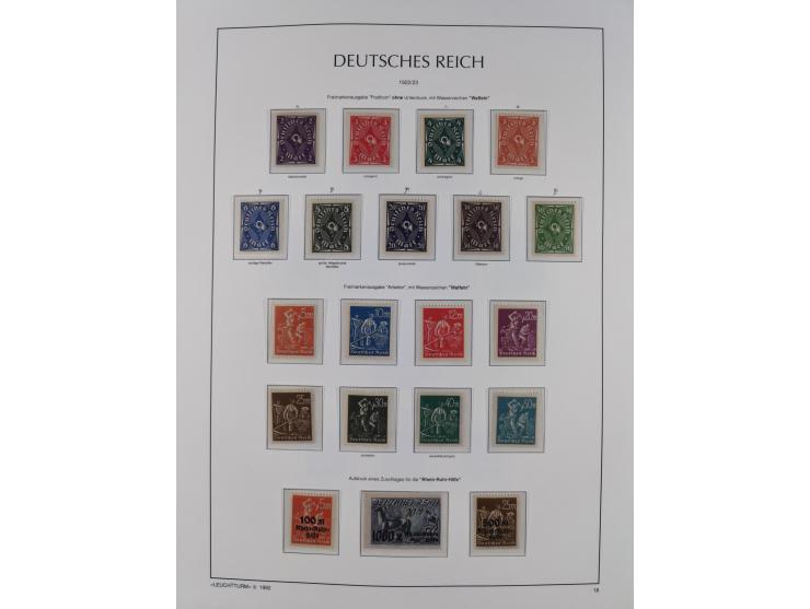 1872/45, meist postfrische und teils gestempelte reichhaltige Material-Sammlung inkl. Dienstmarken, dabei viele Varianten, Fa