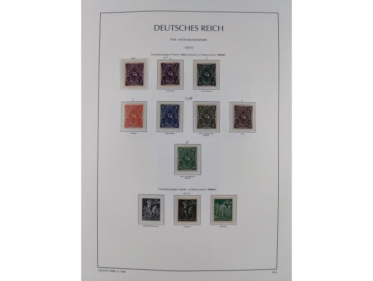 1872/45, meist postfrische und teils gestempelte reichhaltige Material-Sammlung inkl. Dienstmarken, dabei viele Varianten, Fa