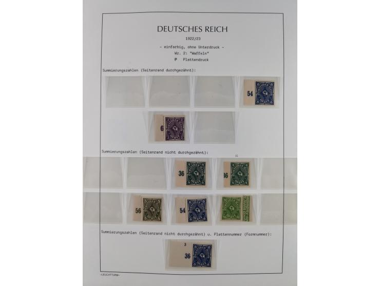 1872/45, meist postfrische und teils gestempelte reichhaltige Material-Sammlung inkl. Dienstmarken, dabei viele Varianten, Fa