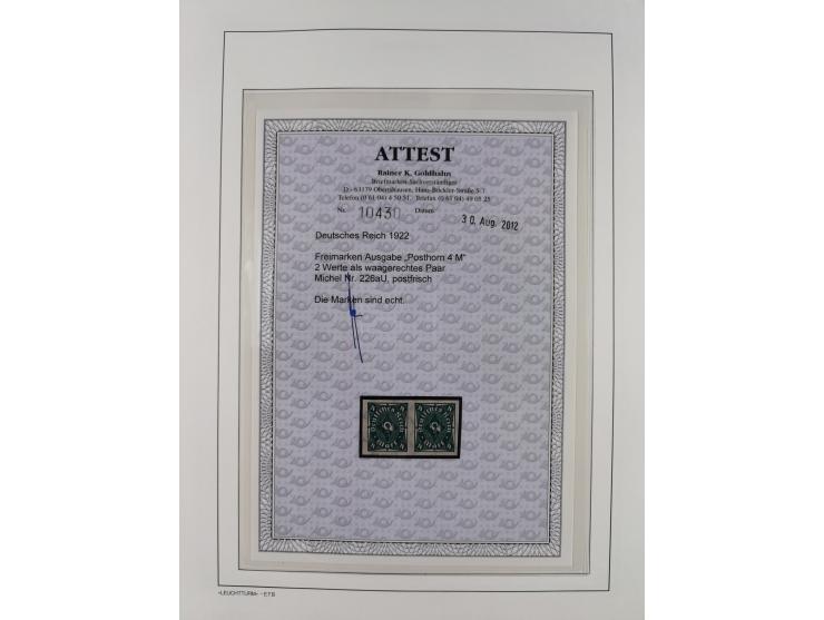 1872/45, meist postfrische und teils gestempelte reichhaltige Material-Sammlung inkl. Dienstmarken, dabei viele Varianten, Fa