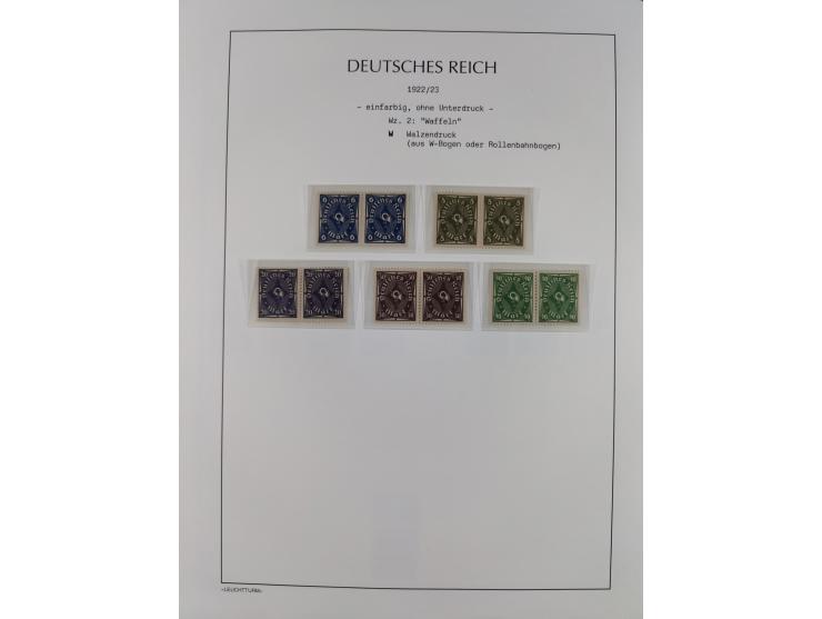 1872/45, meist postfrische und teils gestempelte reichhaltige Material-Sammlung inkl. Dienstmarken, dabei viele Varianten, Fa