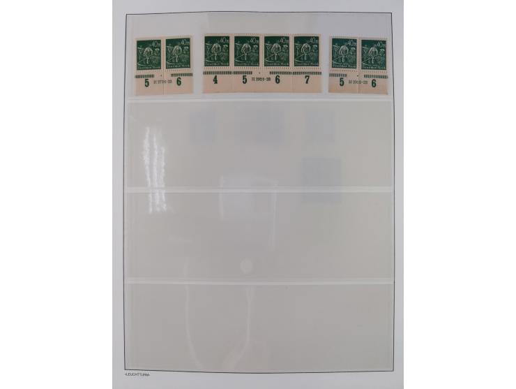 1872/45, meist postfrische und teils gestempelte reichhaltige Material-Sammlung inkl. Dienstmarken, dabei viele Varianten, Fa