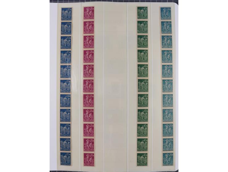 1872/45, meist postfrische und teils gestempelte reichhaltige Material-Sammlung inkl. Dienstmarken, dabei viele Varianten, Fa