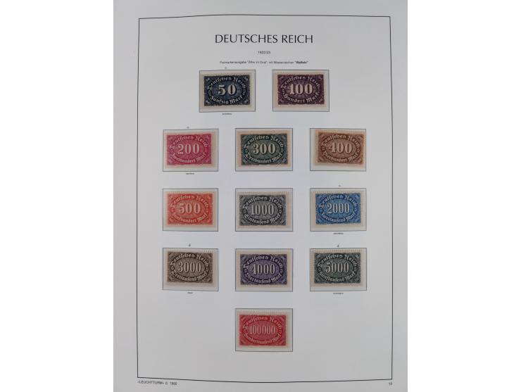 1872/45, meist postfrische und teils gestempelte reichhaltige Material-Sammlung inkl. Dienstmarken, dabei viele Varianten, Fa