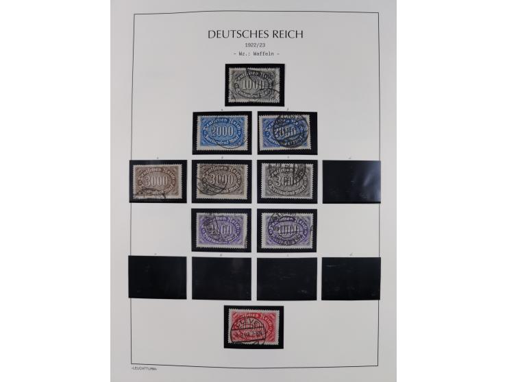 1872/45, meist postfrische und teils gestempelte reichhaltige Material-Sammlung inkl. Dienstmarken, dabei viele Varianten, Fa