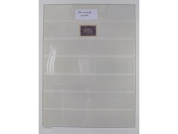 1872/45, meist postfrische und teils gestempelte reichhaltige Material-Sammlung inkl. Dienstmarken, dabei viele Varianten, Fa