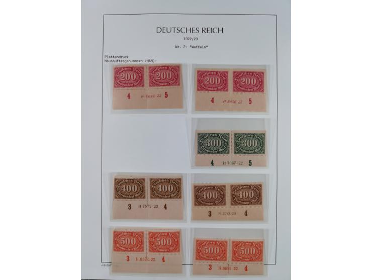 1872/45, meist postfrische und teils gestempelte reichhaltige Material-Sammlung inkl. Dienstmarken, dabei viele Varianten, Fa