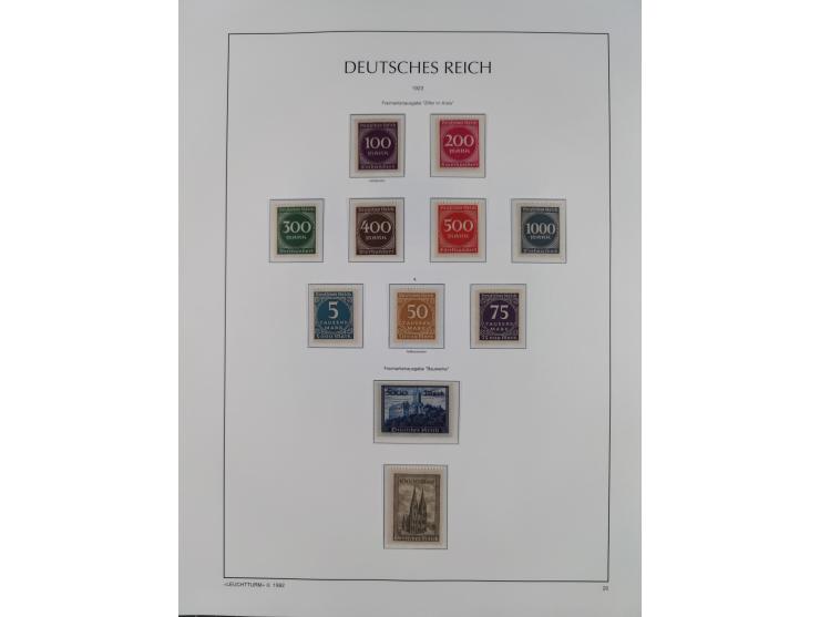 1872/45, meist postfrische und teils gestempelte reichhaltige Material-Sammlung inkl. Dienstmarken, dabei viele Varianten, Fa