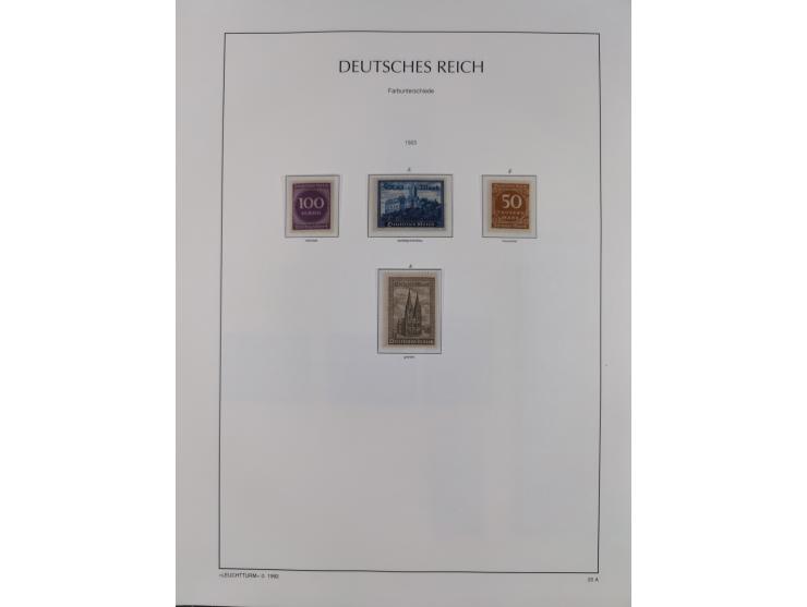 1872/45, meist postfrische und teils gestempelte reichhaltige Material-Sammlung inkl. Dienstmarken, dabei viele Varianten, Fa