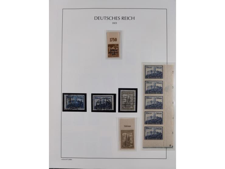 1872/45, meist postfrische und teils gestempelte reichhaltige Material-Sammlung inkl. Dienstmarken, dabei viele Varianten, Fa