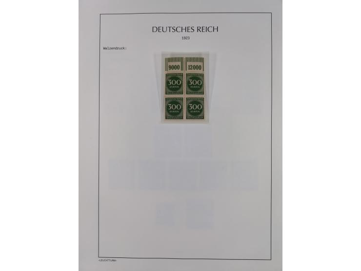 1872/45, meist postfrische und teils gestempelte reichhaltige Material-Sammlung inkl. Dienstmarken, dabei viele Varianten, Fa