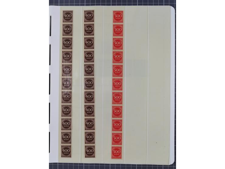 1872/45, meist postfrische und teils gestempelte reichhaltige Material-Sammlung inkl. Dienstmarken, dabei viele Varianten, Fa