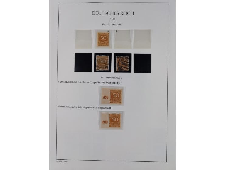 1872/45, meist postfrische und teils gestempelte reichhaltige Material-Sammlung inkl. Dienstmarken, dabei viele Varianten, Fa
