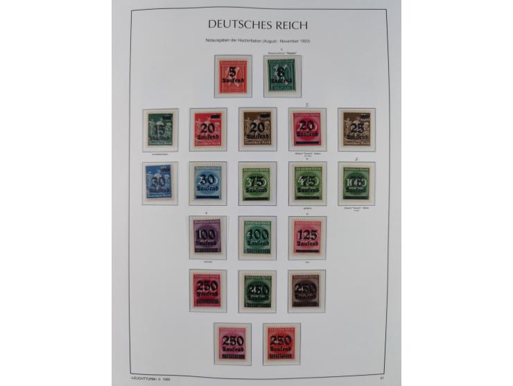 1872/45, meist postfrische und teils gestempelte reichhaltige Material-Sammlung inkl. Dienstmarken, dabei viele Varianten, Fa