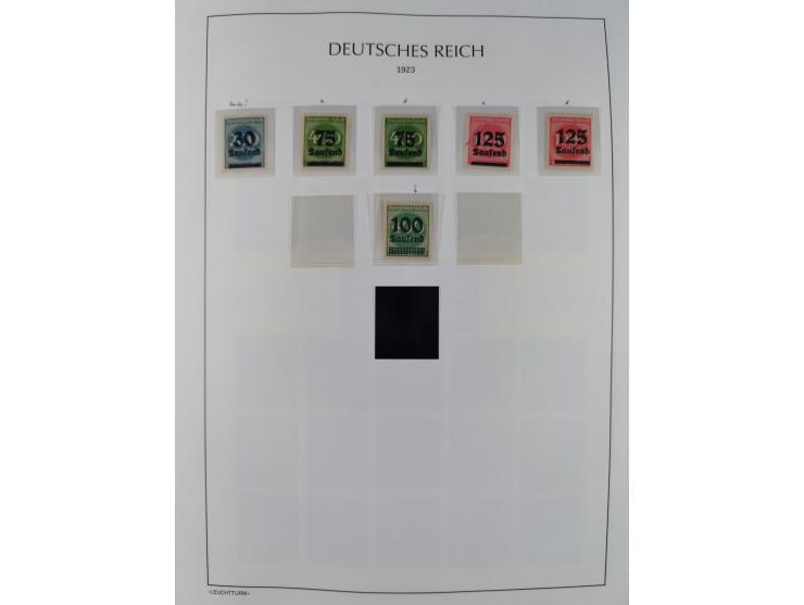 1872/45, meist postfrische und teils gestempelte reichhaltige Material-Sammlung inkl. Dienstmarken, dabei viele Varianten, Fa