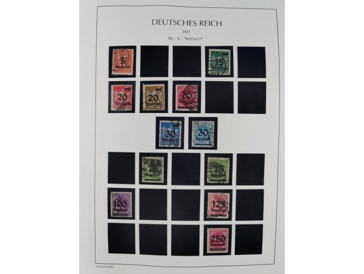 1872/45, meist postfrische und teils gestempelte reichhaltige Material-Sammlung inkl. Dienstmarken, dabei viele Varianten, Fa