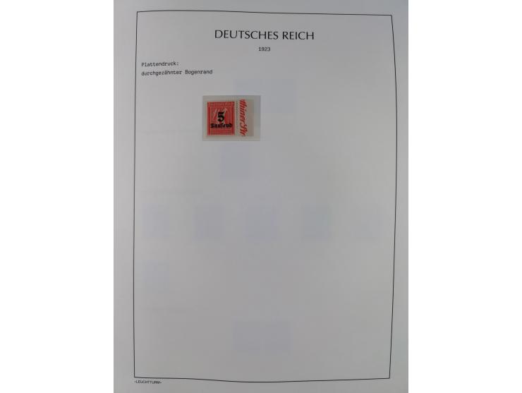 1872/45, meist postfrische und teils gestempelte reichhaltige Material-Sammlung inkl. Dienstmarken, dabei viele Varianten, Fa