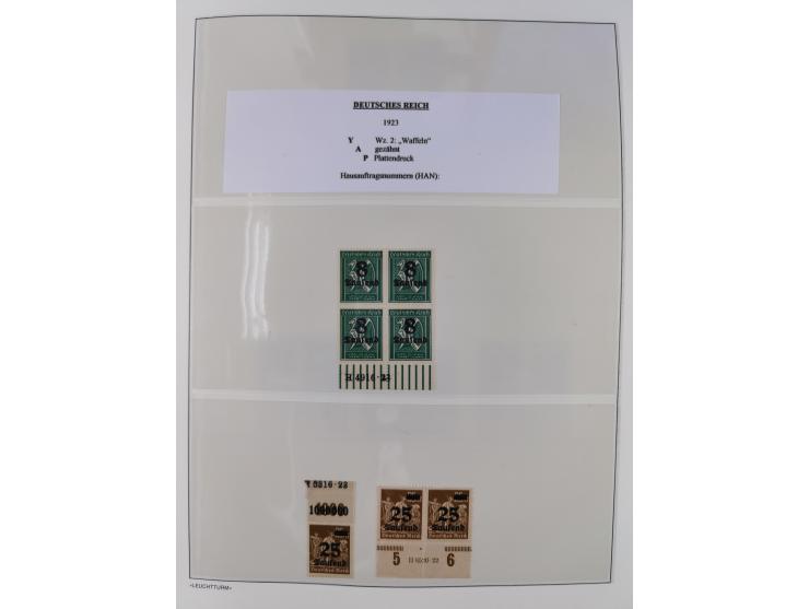 1872/45, meist postfrische und teils gestempelte reichhaltige Material-Sammlung inkl. Dienstmarken, dabei viele Varianten, Fa