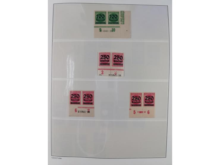 1872/45, meist postfrische und teils gestempelte reichhaltige Material-Sammlung inkl. Dienstmarken, dabei viele Varianten, Fa