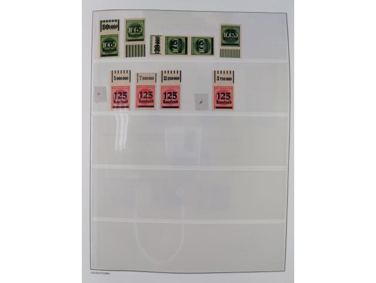 1872/45, meist postfrische und teils gestempelte reichhaltige Material-Sammlung inkl. Dienstmarken, dabei viele Varianten, Fa