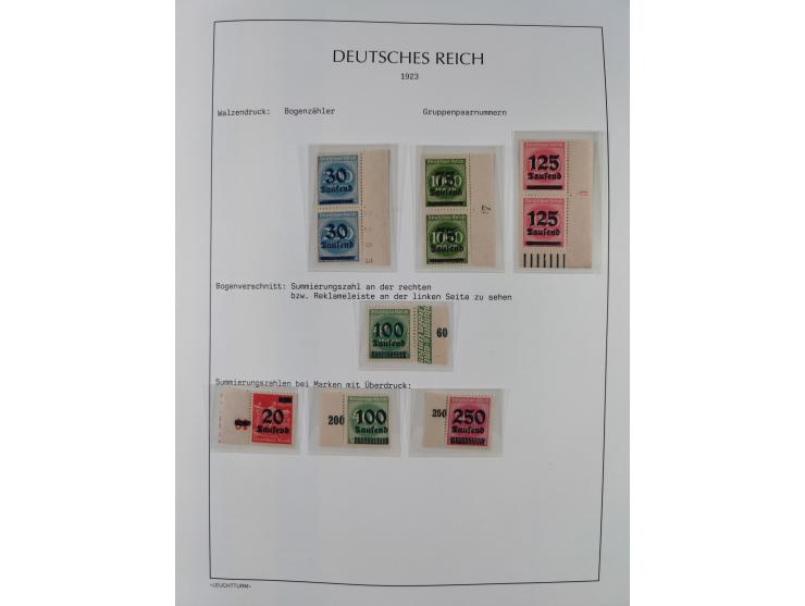 1872/45, meist postfrische und teils gestempelte reichhaltige Material-Sammlung inkl. Dienstmarken, dabei viele Varianten, Fa