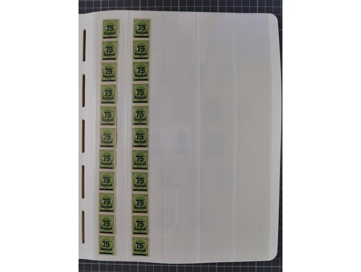 1872/45, meist postfrische und teils gestempelte reichhaltige Material-Sammlung inkl. Dienstmarken, dabei viele Varianten, Fa