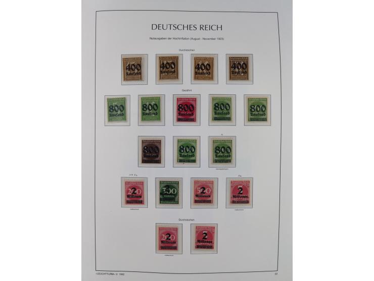 1872/45, meist postfrische und teils gestempelte reichhaltige Material-Sammlung inkl. Dienstmarken, dabei viele Varianten, Fa