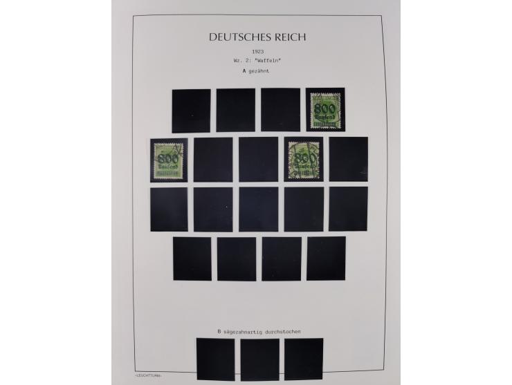 1872/45, meist postfrische und teils gestempelte reichhaltige Material-Sammlung inkl. Dienstmarken, dabei viele Varianten, Fa