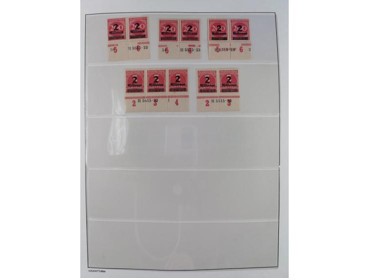 1872/45, meist postfrische und teils gestempelte reichhaltige Material-Sammlung inkl. Dienstmarken, dabei viele Varianten, Fa