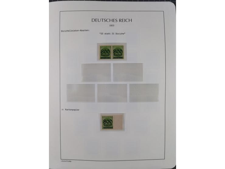 1872/45, meist postfrische und teils gestempelte reichhaltige Material-Sammlung inkl. Dienstmarken, dabei viele Varianten, Fa