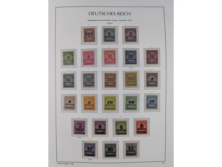 1872/45, meist postfrische und teils gestempelte reichhaltige Material-Sammlung inkl. Dienstmarken, dabei viele Varianten, Fa