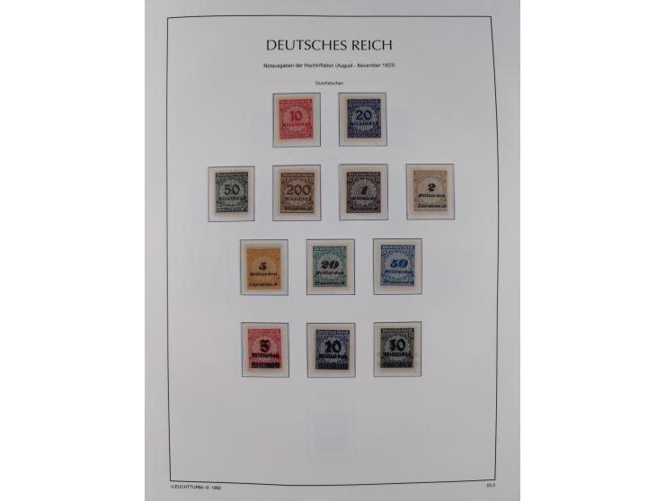 1872/45, meist postfrische und teils gestempelte reichhaltige Material-Sammlung inkl. Dienstmarken, dabei viele Varianten, Fa