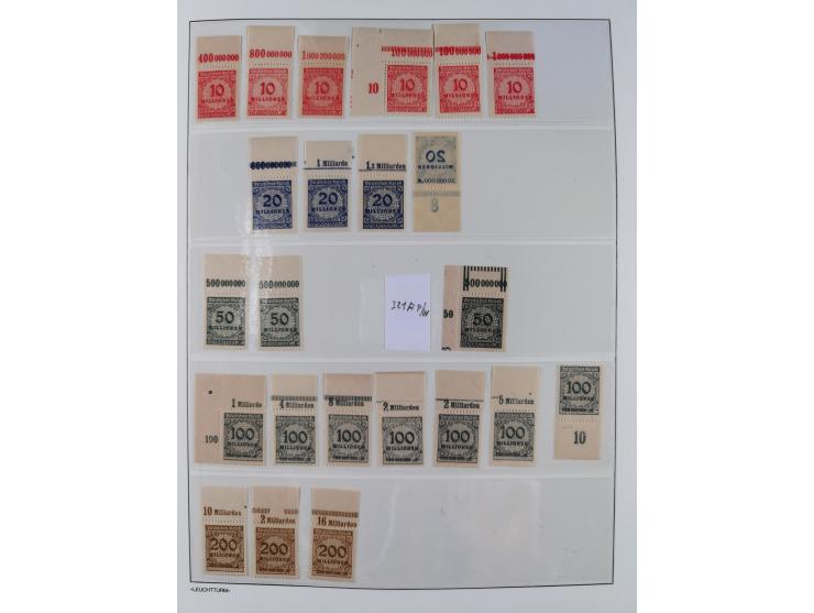 1872/45, meist postfrische und teils gestempelte reichhaltige Material-Sammlung inkl. Dienstmarken, dabei viele Varianten, Fa