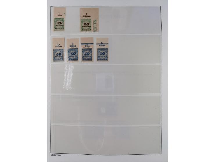 1872/45, meist postfrische und teils gestempelte reichhaltige Material-Sammlung inkl. Dienstmarken, dabei viele Varianten, Fa