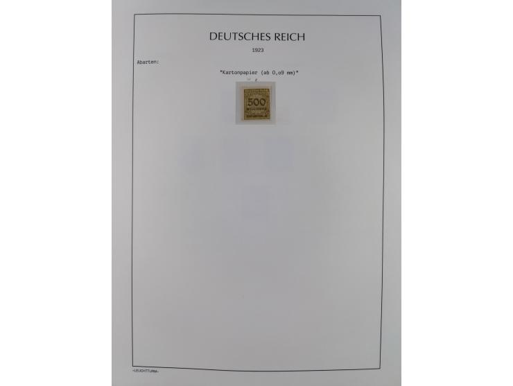 1872/45, meist postfrische und teils gestempelte reichhaltige Material-Sammlung inkl. Dienstmarken, dabei viele Varianten, Fa