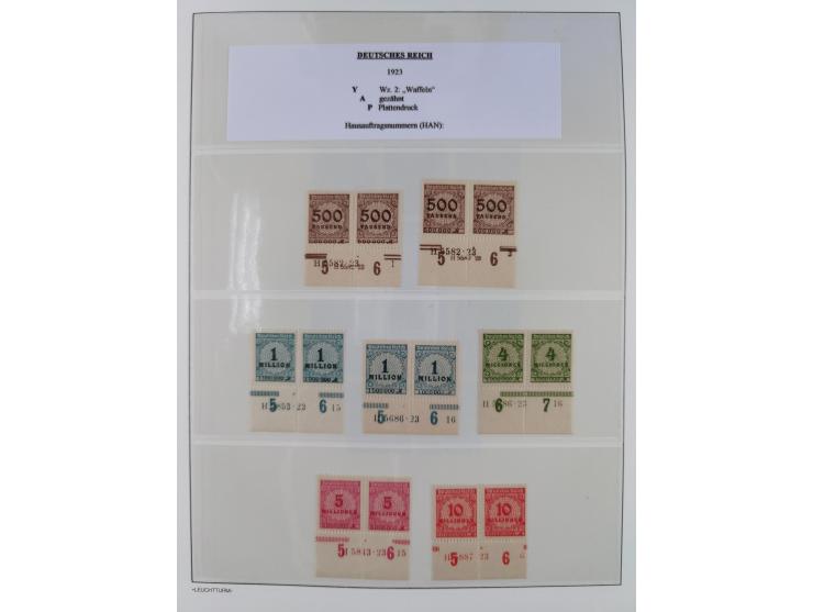 1872/45, meist postfrische und teils gestempelte reichhaltige Material-Sammlung inkl. Dienstmarken, dabei viele Varianten, Fa